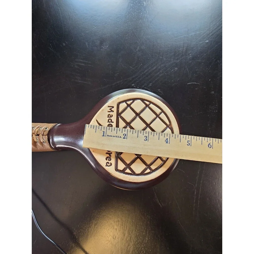 Nuvo Eco Ceramic Coffee Bean Roaster Brown Leather‎ Strap Handle Korea